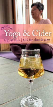 9.14 Cider & Yoga